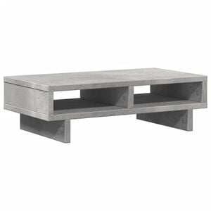vidaXL Monitoriaus stovas, betono, 50x27x15cm, apdirbta mediena