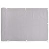 vidaXL Privatumo suteikianti balkono pertvara, pilka, 500x120cm, PVC