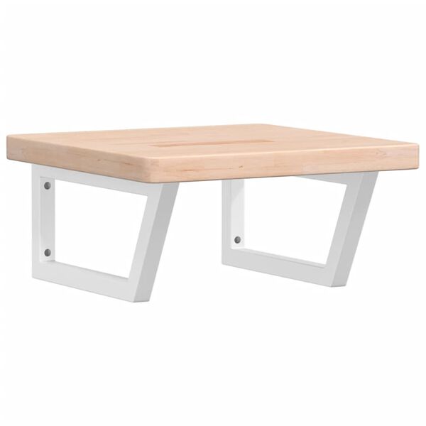 vidaXL Lentyna praustuvui, plienas ir ąžuolo medienos masyvas