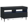 vidaXL LED televizoriaus spintelė HAARLEM 81 x 35 x 43 cm Juoda