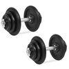 vidaXL Svarmenų rinkinys, 18 dalių, 40kg, ketus