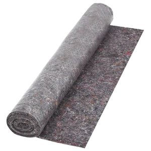 vidaXL Neslyst. apsaug. kilim., dažymo d., vilna, 50m, 180g/m&sup2;, pilkas