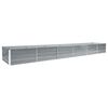 vidaXL Lovelis, pilkas, 480x80x45cm, galvanizuotas plienas, auk&scaron;tas