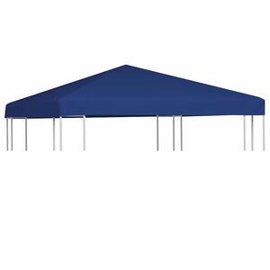 vidaXL Vir&scaron;utinis pavėsinės uždangalas, mėlynas, 310 g/m&sup2;, 3x3m