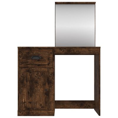 vidaXL Kosmetinis staliukas, dūminio ąžuolo, 90x50x132,5cm, mediena