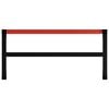 vidaXL Darbastalio rėmas, juodas ir raudonas, 120x57x79cm, metalas