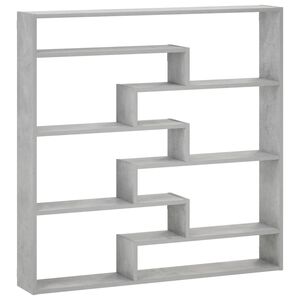 vidaXL Sieninė lentyna Betono pilka 103 x 17 x 102 cm Apdirbta mediena