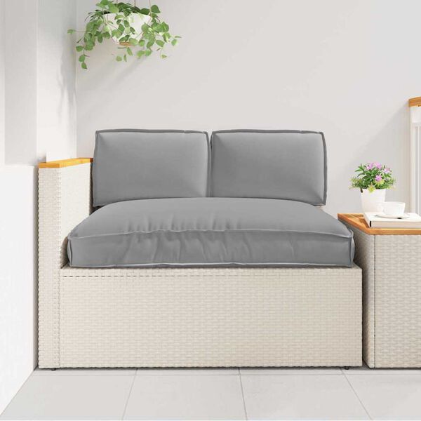 vidaXL Pagalvių komplektas 3 pcs Pilka Oksfordo audinys