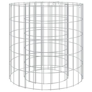 vidaXL Gabiono laužavietė, 50cm skersmens, galvanizuota geležis