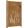 vidaXL Sodo vartai, 100x150 cm, Corten plienas, žolės ra&scaron;tas