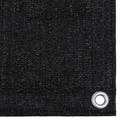 vidaXL Palapinės kilimėlis, juodos spalvos, 250x500cm