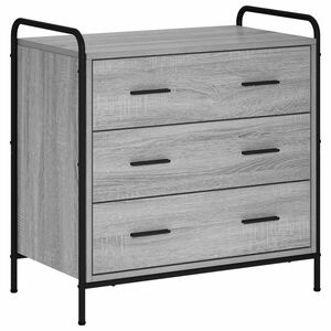 vidaXL Stalčių spintelė Pilka Sonoma 70 x 39,5 x 71 cm