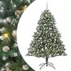 vidaXL Dirbtinė Kalėdų eglutė Žalia 180 cm PVC, plastikas ir plienas