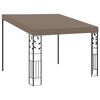 vidaXL Prie sienos montuojama pavėsinė, taupe spalvos, 3x3x2,5m