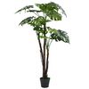 vidaXL Dirbtinė monstera su vazonu, 130 cm, žalia