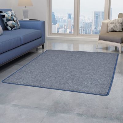 vidaXL Dygsniuotas kilimėlis, 80x150cm, mėlynas