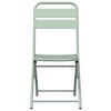 vidaXL Sodo sulankstoma kėdė 2 pcs Žalia 55 x 56.5 x 91cm Plienas