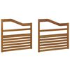 vidaXL Porankiai 2 pcs Ruda 79 x 4 x 73 cm Apdirbta mediena
