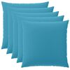 vidaXL Pagalvėlės užvalkalas 6 pcs HEERLEN &Scaron;viesiai mėlyna 60 x 60 cm