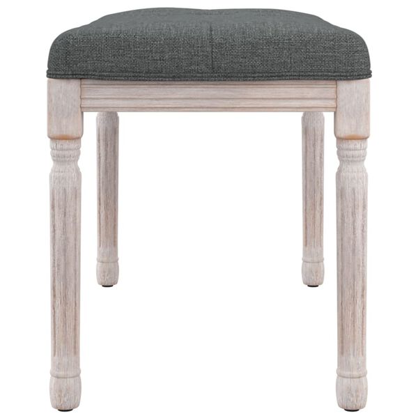 vidaXL Suoliukas, tamsiai pilkos spalvos, 80x40x49cm, audinys