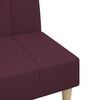 vidaXL Dvivietė sofa-lova, violetinės spalvos, audinys