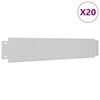 vidaXL Sodo apvadai 20 vnt. 100 x 20 cm Galvanizuotas plienas