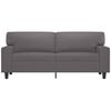vidaXL Dvivietė sofa, pilkos spalvos, 140cm, dirbtinė oda