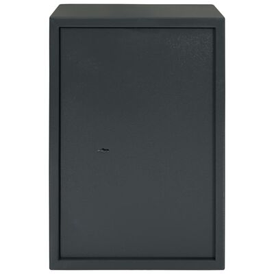 vidaXL Mechaninis seifas, tamsiai pilkas, 35x31x50cm, plienas