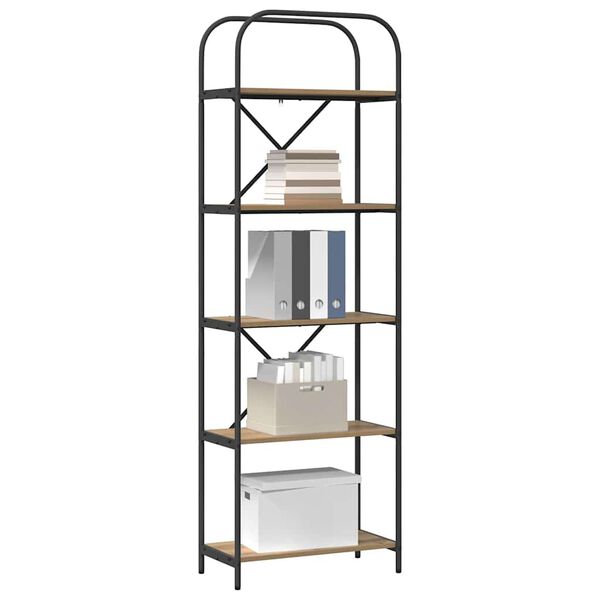 vidaXL Knygų lentyna Amatininkų ąžuolas 60 x 30 x 183 cm