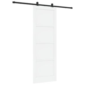 vidaXL Slankios durys ORKDAL Balta 83 x 232 cm Pu&scaron;ies medienos masyvas