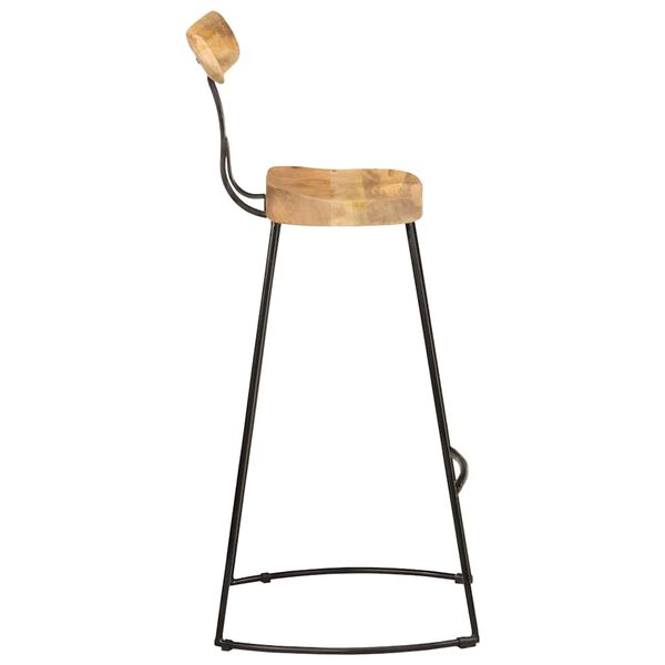 vidaXL Baro taburetės, 2vnt., 49x43x103 cm, medžio masyvo mango