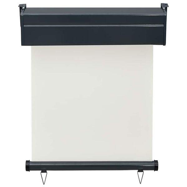 vidaXL Šoninė balkono markizė, kreminė, 60x250cm