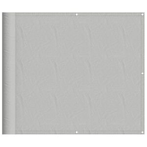 vidaXL Balkono pertvara, &scaron;viesiai pilka, 90x700cm, 100% poliesteris