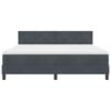 vidaXL Kiemas lova su čiužiniu Tamsiai pilka 180 x 200 cm Aksomas