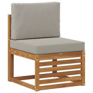 vidaXL Lauko Vidurinis Sofa Kietos akacijos mediena Natūrali