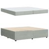 vidaXL Lovos rėmas su čiužiniu &Scaron;viesiai pilka 200 x 200 cm audinys