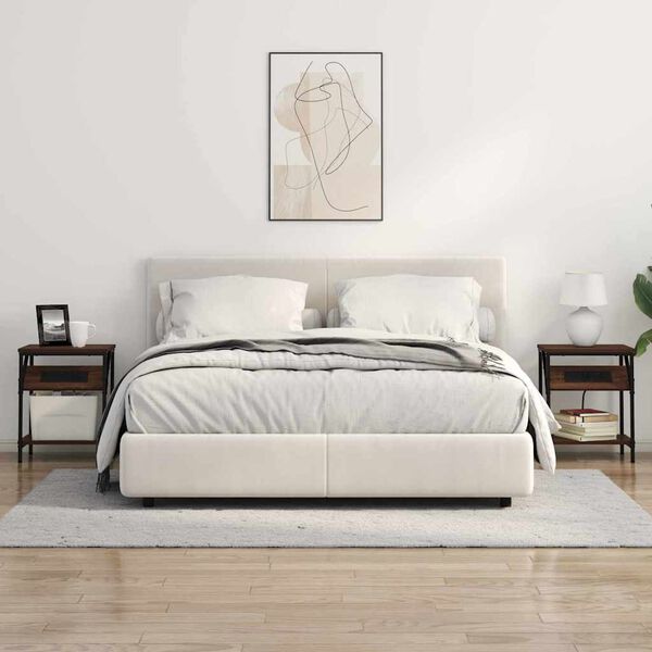 vidaXL &Scaron;alia lovos spintelė Rudas ąžuolas 38 x 30 x 48 cm