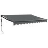 vidaXL Automatinė i&scaron;traukiama markizė, antracito spalvos, 3x2,5m