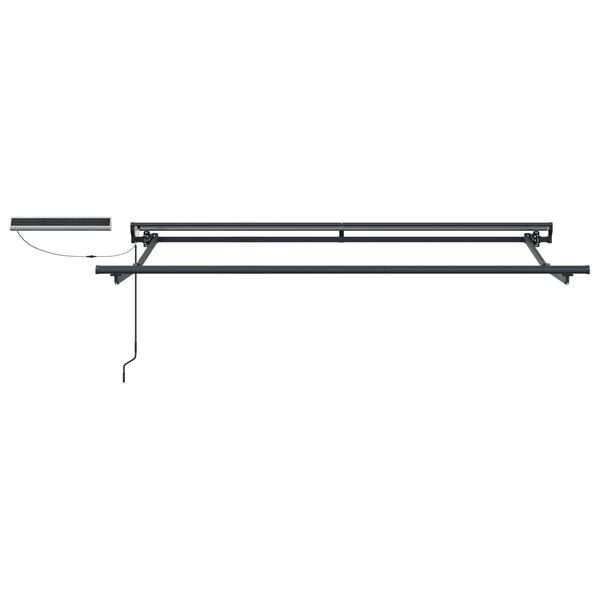 vidaXL Elektrinė i&scaron;traukiama pavėsinė Antracito ir baltos 3,5 x 2 m