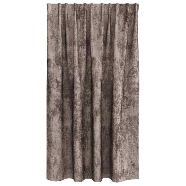 vidaXL Aksominio tipo užuolaidos 2 pcs Kapučino 140 x 140 cm Aksomas