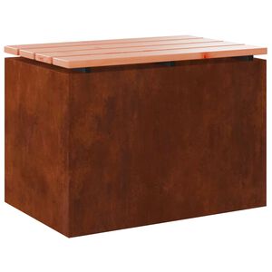vidaXL Sodo suolas 1 -Seater 60 x 40 x 43 cm Rūdijanti Stačiakampio