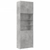 vidaXL Komoda, betono pilkos spalvos, 80x42,5x249cm, apdirbta mediena