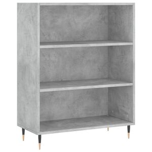 vidaXL Knygų spinta, betono pilka, 69,5x32,5x90cm, apdirbta mediena