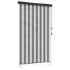 vidaXL Roletas Antracito ir baltos 180 x 250 cm Audinys ir aliuminis