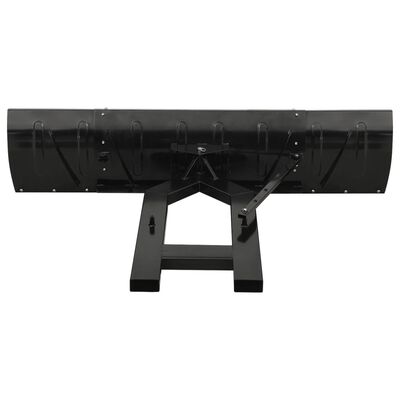 vidaXL Sniego valytuvas krautuvui, juodos spalvos, 200x48cm