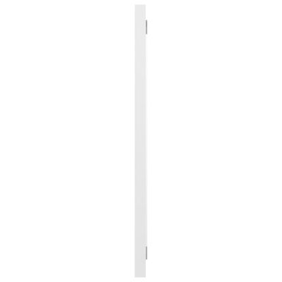 vidaXL Vonios kambario veidrodis, baltas, 60x1,5x37cm, MDP, blizgus