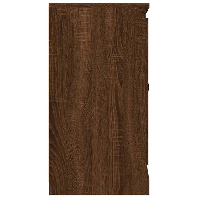 vidaXL Šoninė spintelė, ruda ąžuolo, 70x35,5x67,5cm, apdirbta mediena