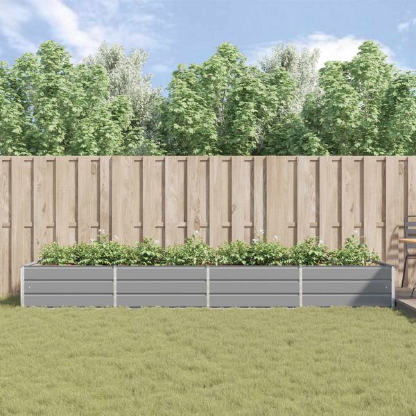 vidaXL Lovelis &Scaron;viesiai pilka 195 x 100 x 45 cm Cinkuota plienas