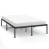 vidaXL Metalinis lovos rėmas, juodos spalvos, 135x190cm