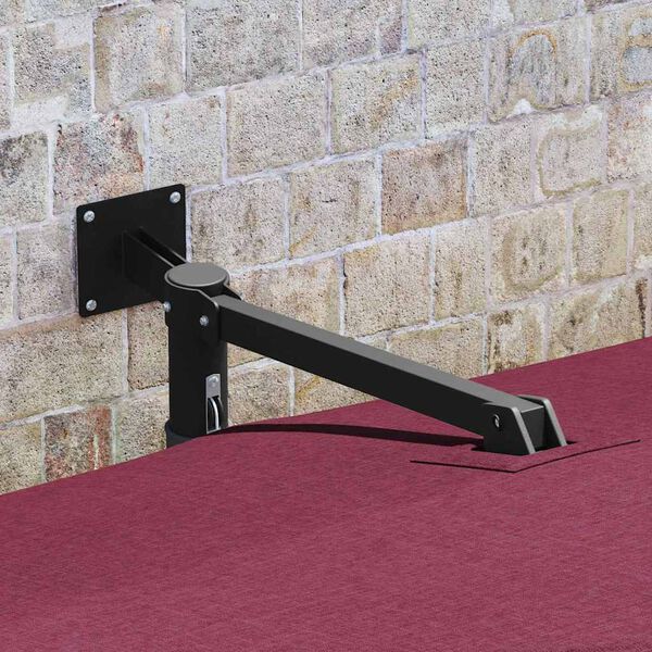 vidaXL Sodo skėtis Raudona ir Juoda 248.5 x 247.5 x 160 cm